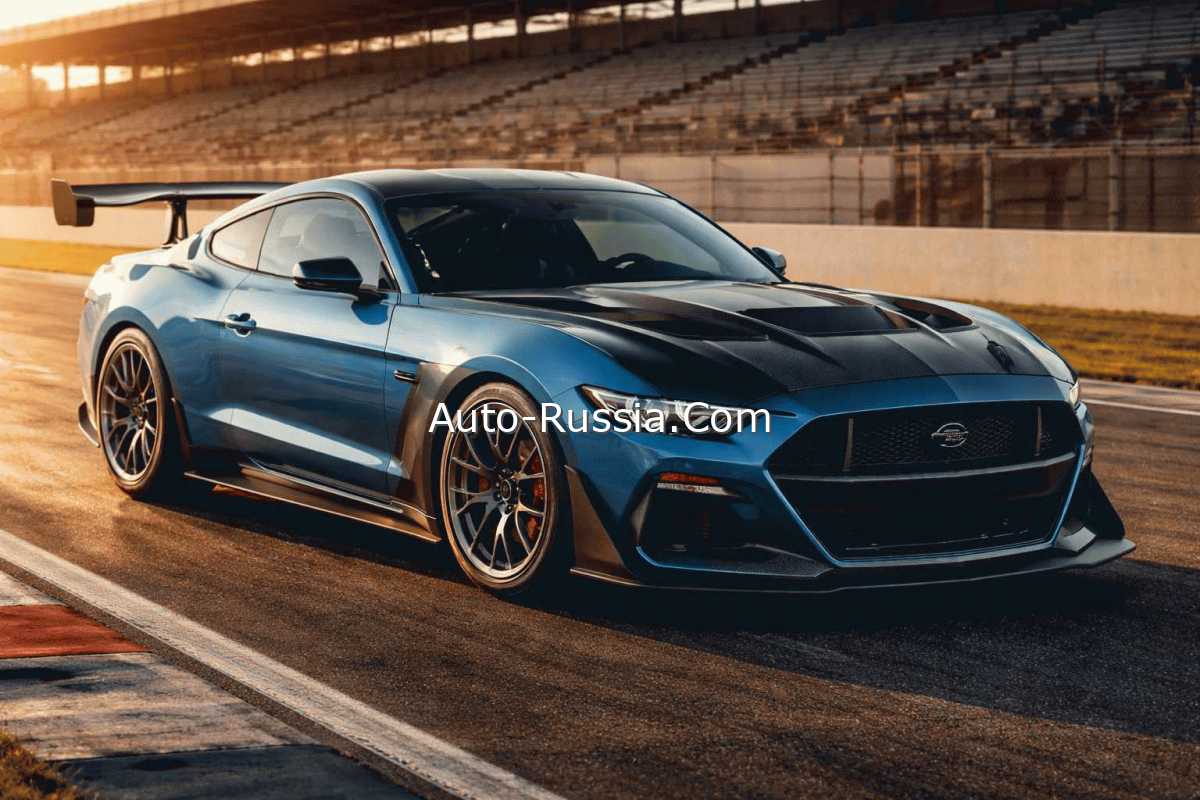 Ford Mustang Dark Horse SC на трассе